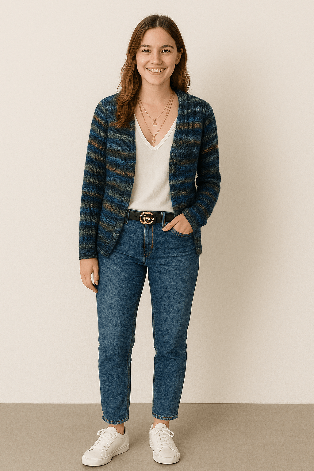 Claire - Multicolored Knit Cardigan