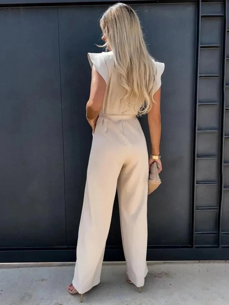 Leonie - Ruffled Sleeve Summer Jumpsuit