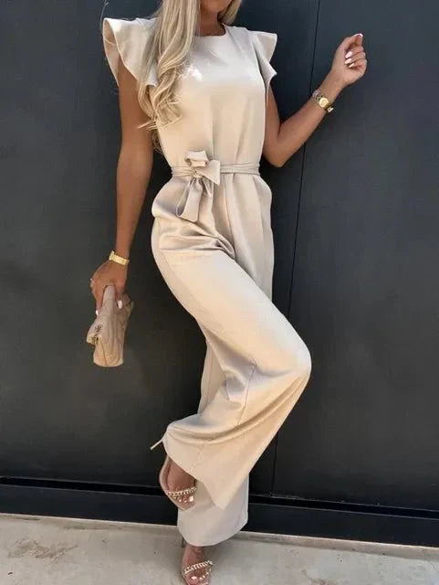 Leonie - Ruffled Sleeve Summer Jumpsuit