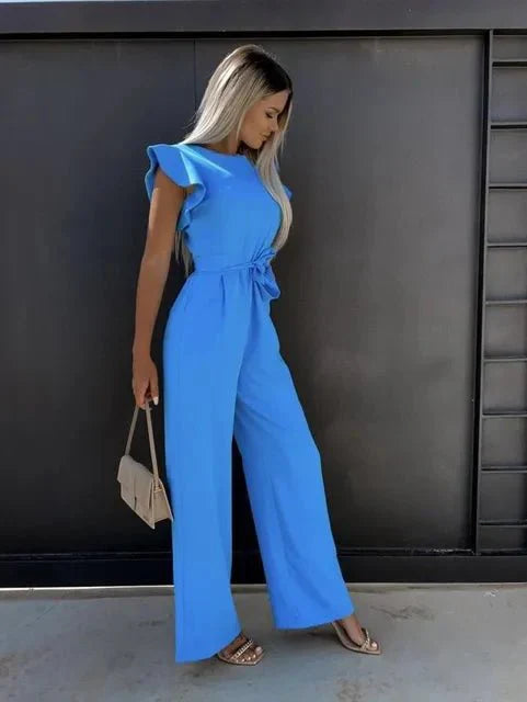 Leonie - Ruffled Sleeve Summer Jumpsuit