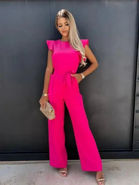Leonie - Ruffled Sleeve Summer Jumpsuit