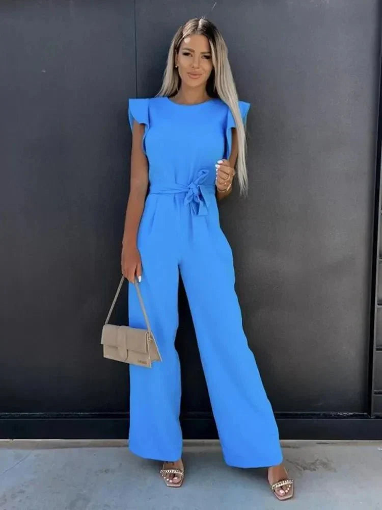 Leonie - Ruffled Sleeve Summer Jumpsuit