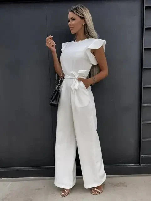 Leonie - Ruffled Sleeve Summer Jumpsuit