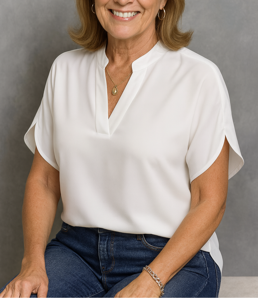 Hailey - Lightweight V-Neck Blouse