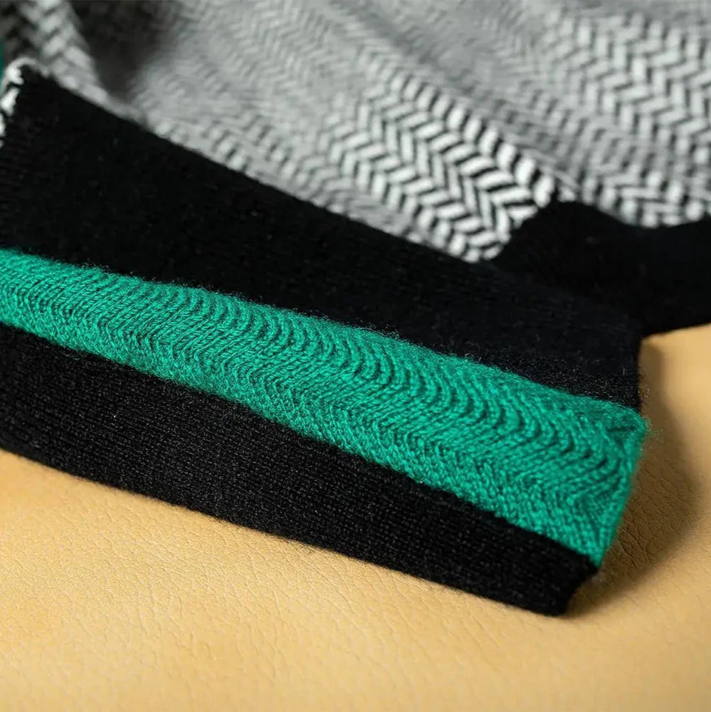 Women's Herringbone Turtleneck Knit Sweater