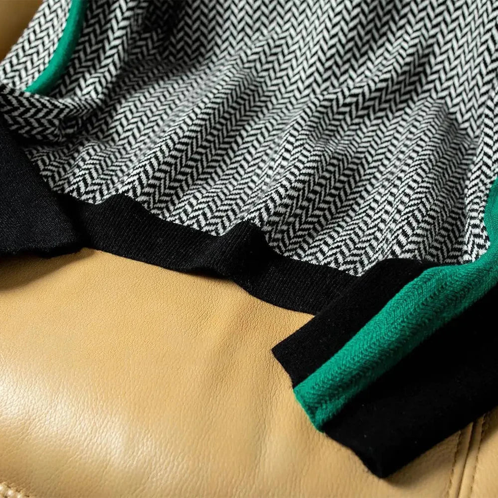 Women's Herringbone Turtleneck Knit Sweater