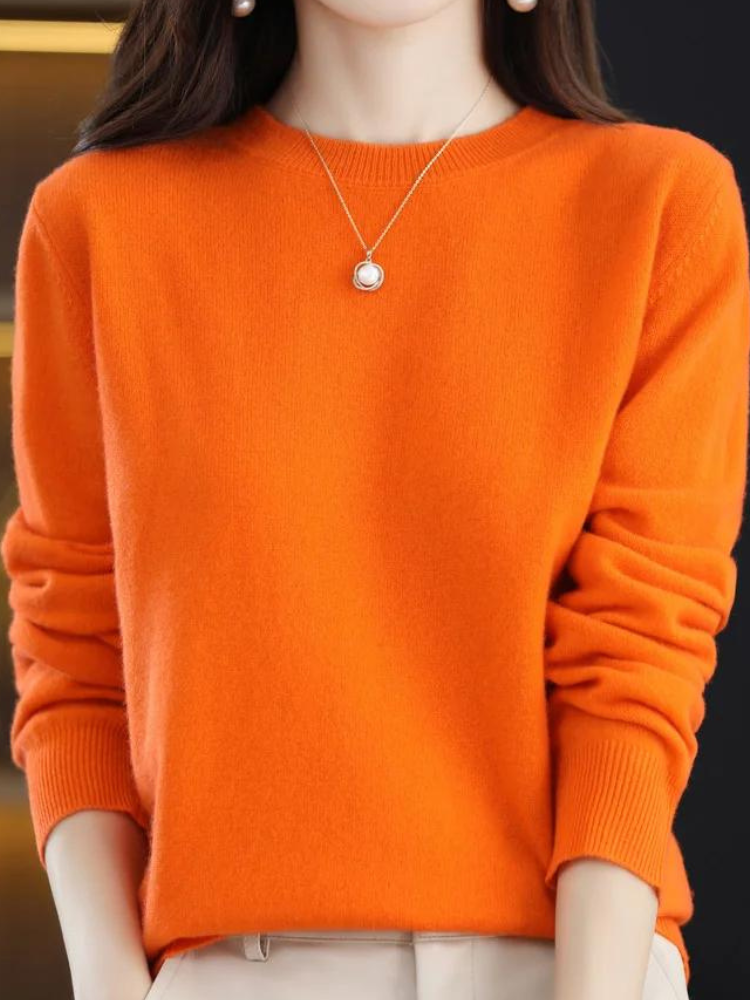 Women's Crew Neck Soft Knit Sweater
