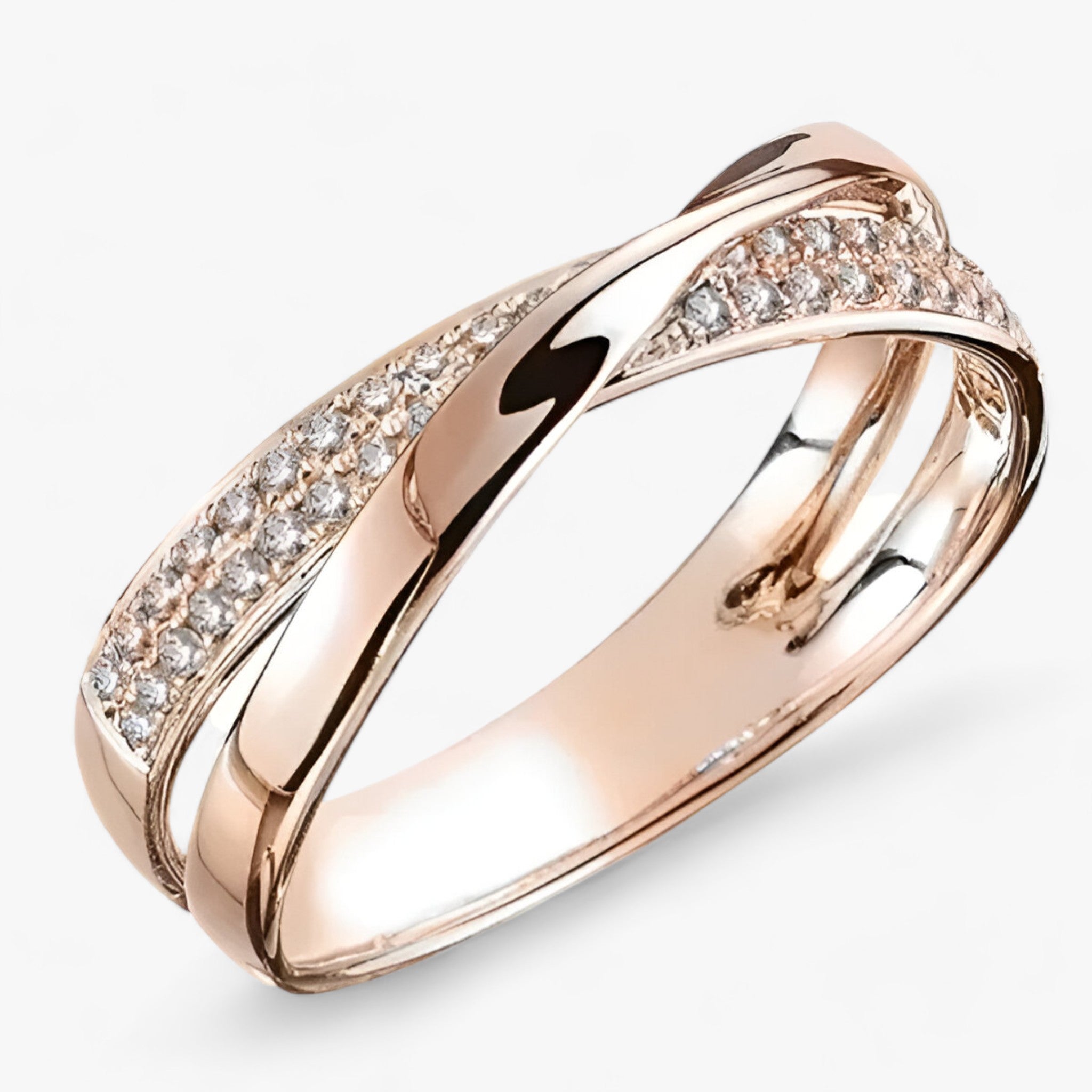 Adeline - Criss-Cross Band Ring