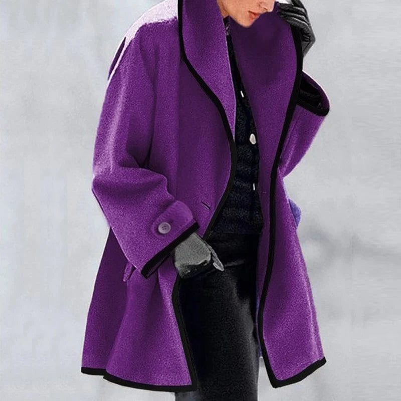 Women's Elegant Longline Winter Trench  Coat