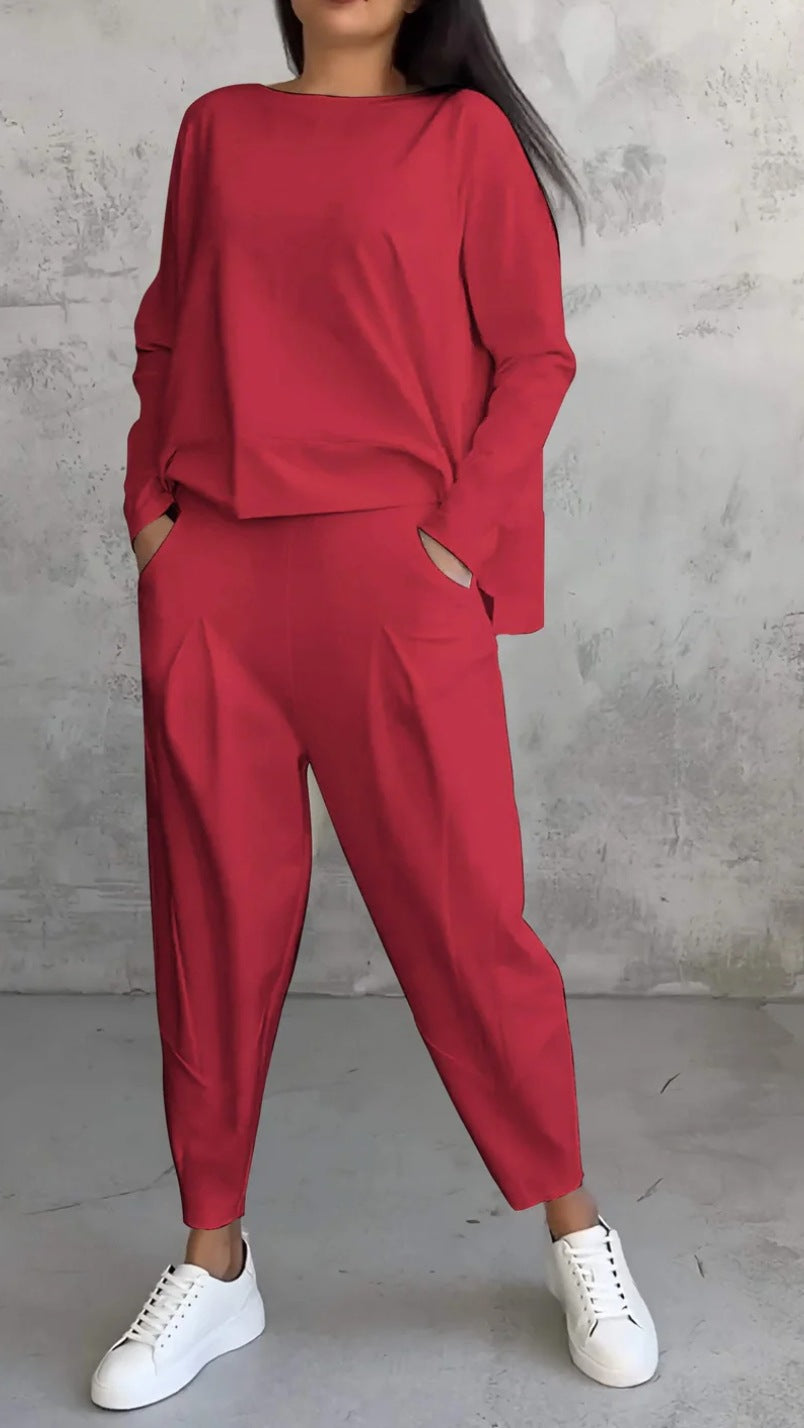 Women's Casual 2-Piece Lounge Jogger Set