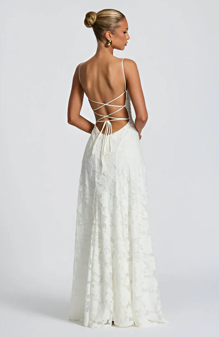 Women’s Elegant Lace Maxi Evening Dress