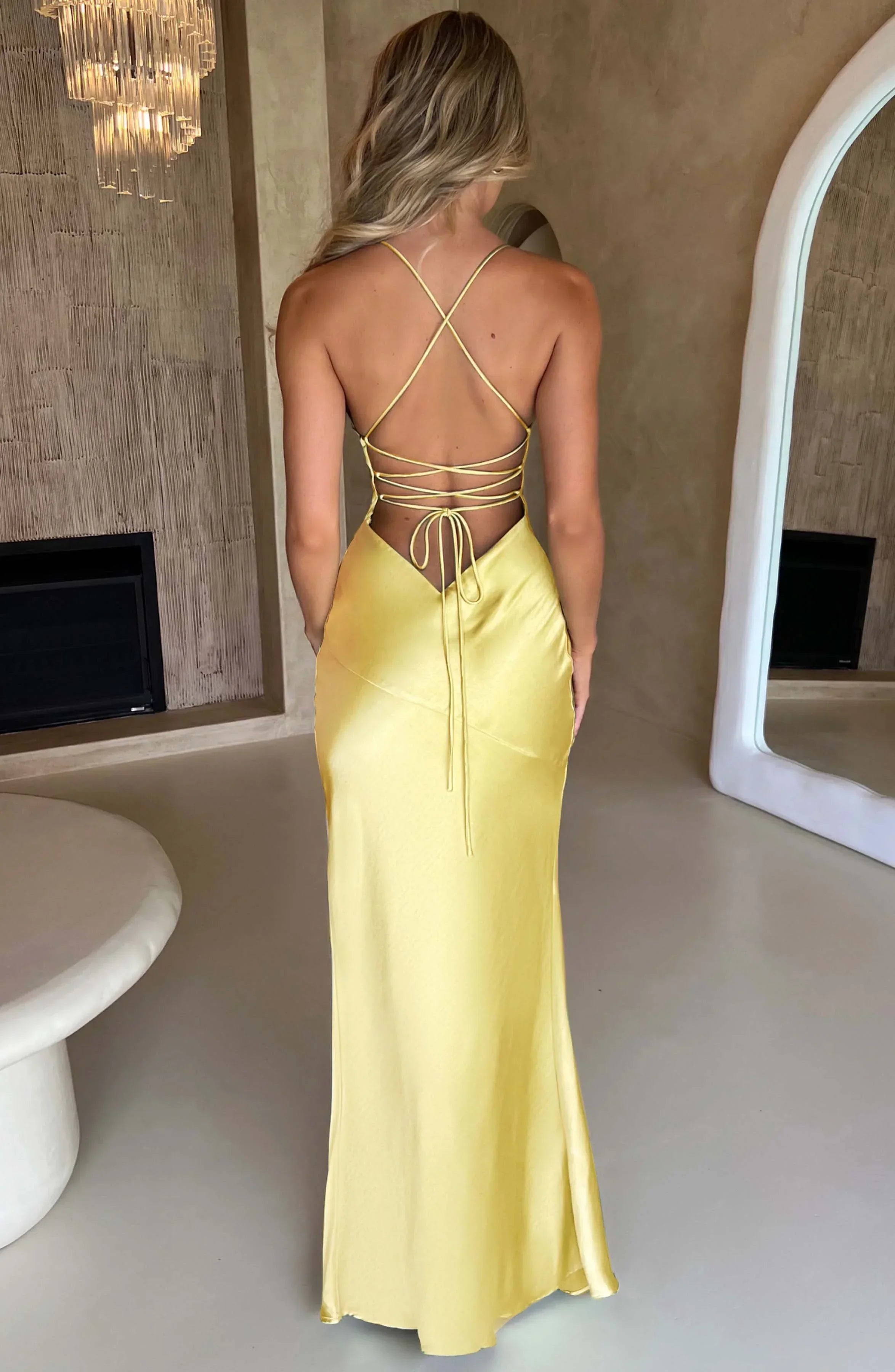 Women’s Backless Spaghetti Strap Maxi Dress