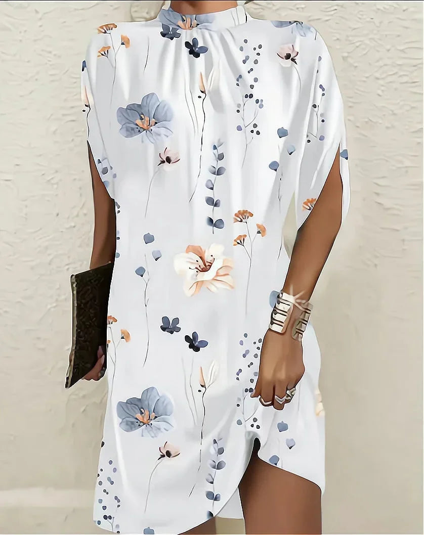 Robe mini manches chauve-souris pour femmes, tenue de soirée