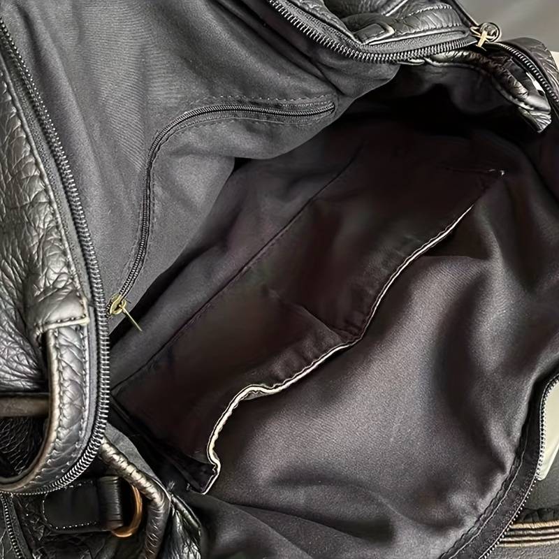 Claire - Vegan Leather Structured Shoulder Handbag