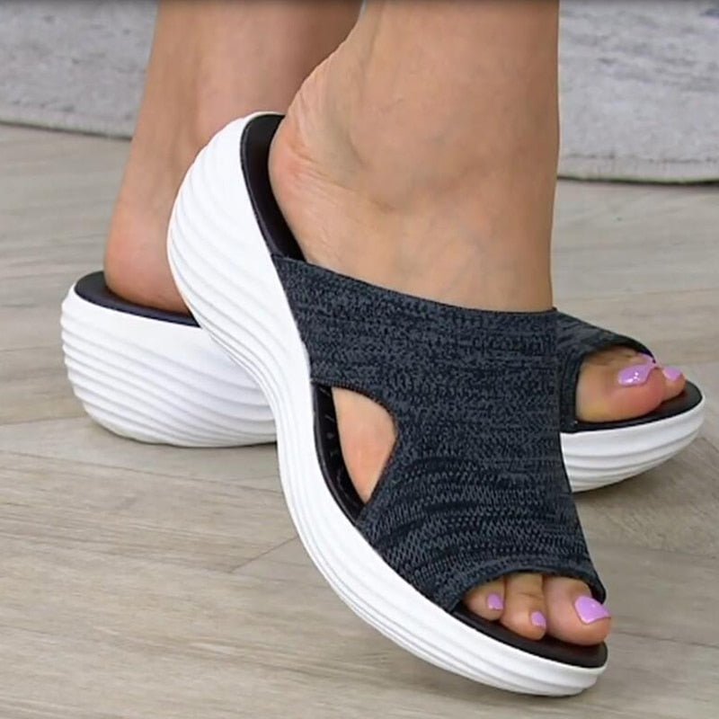 Bella - Stretch Slip-On Sandals