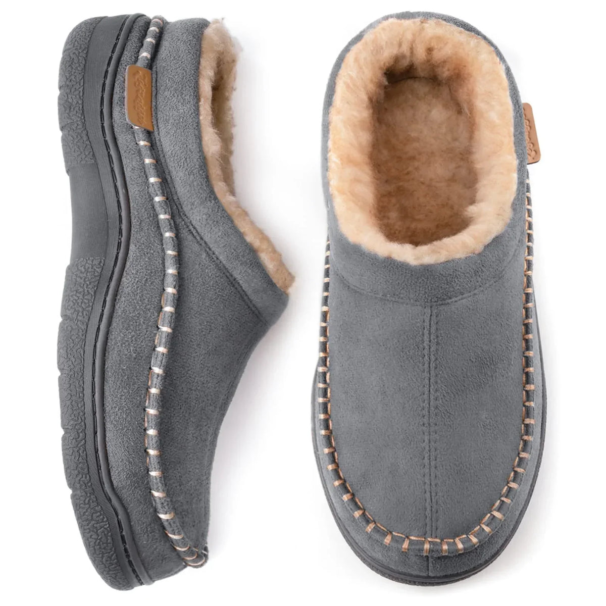 Men's Warm House Slippers with Non-Slip Sole