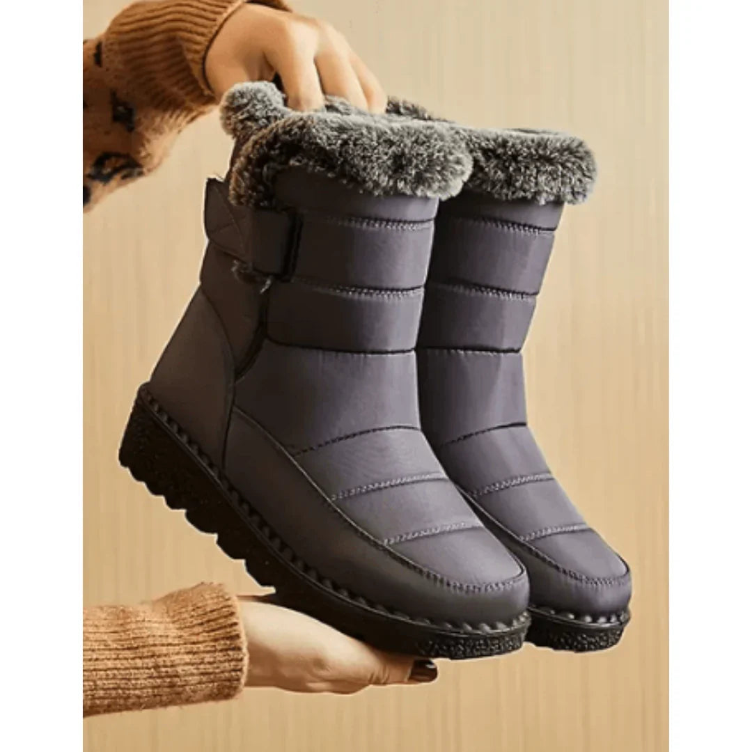 Women's Faux Fur-Lined Waterproof Snow Boots