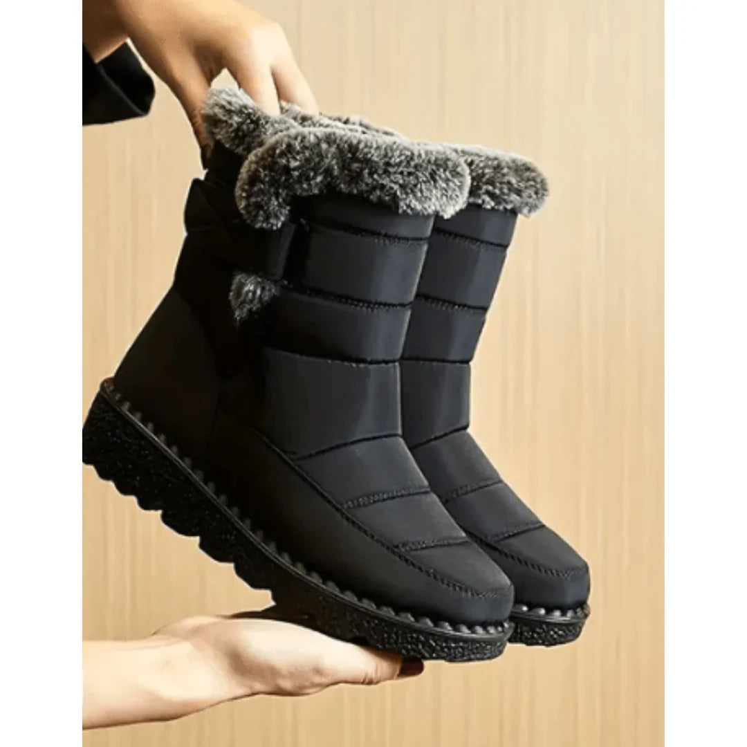 Women's Faux Fur-Lined Waterproof Snow Boots