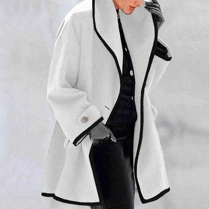 Women's Elegant Longline Winter Trench  Coat