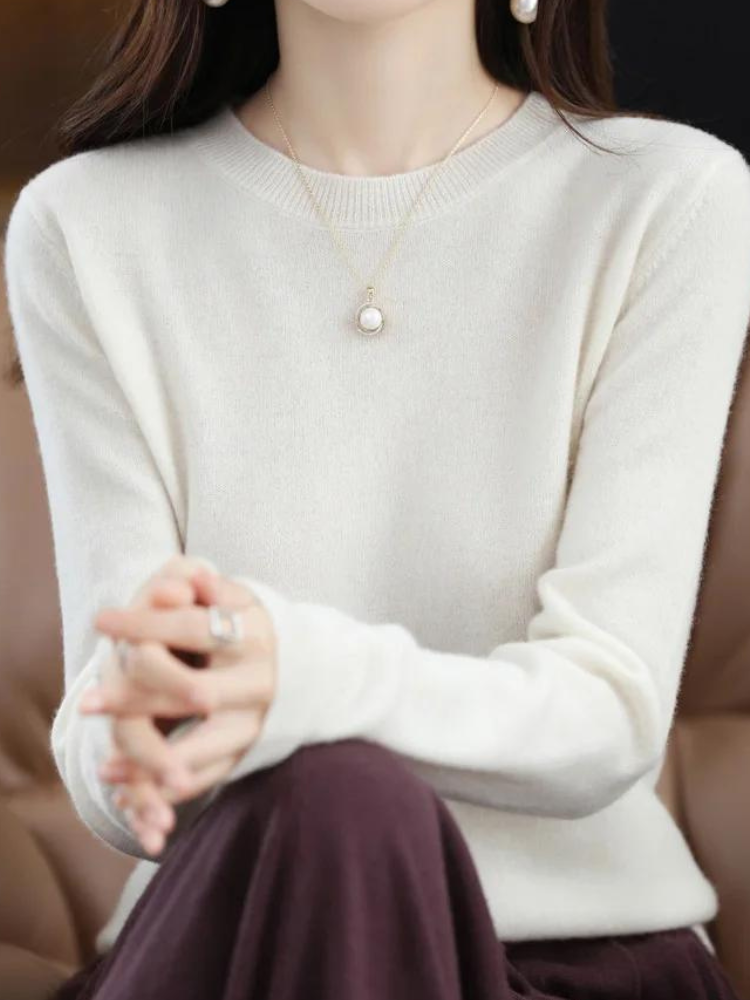 Women's Crew Neck Soft Knit Sweater
