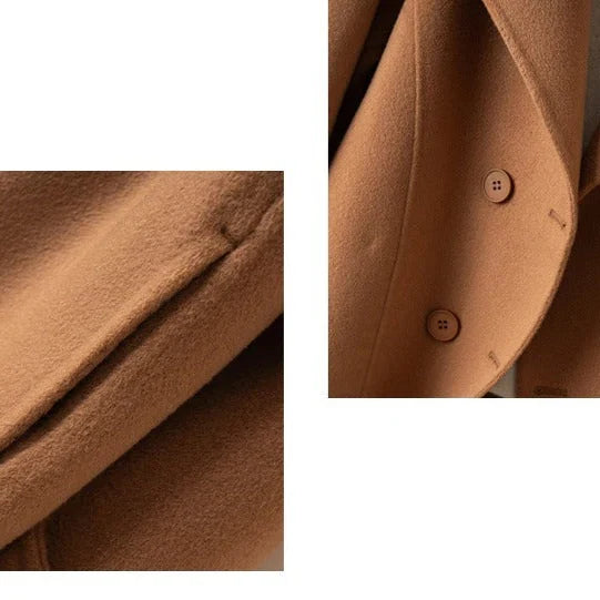 Women's Classic Tailored Double-Breasted Coat