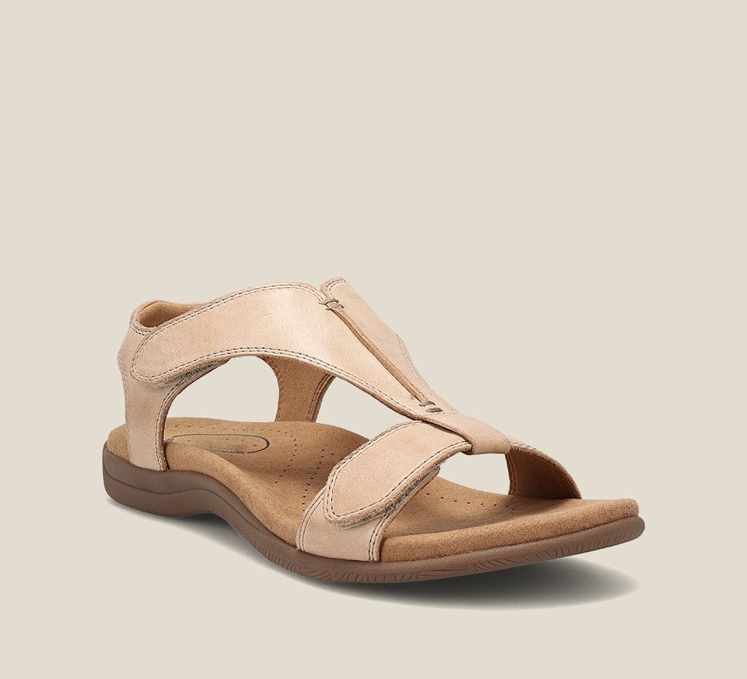 Sandali donna con cinturino regolabile, flat e punta aperta