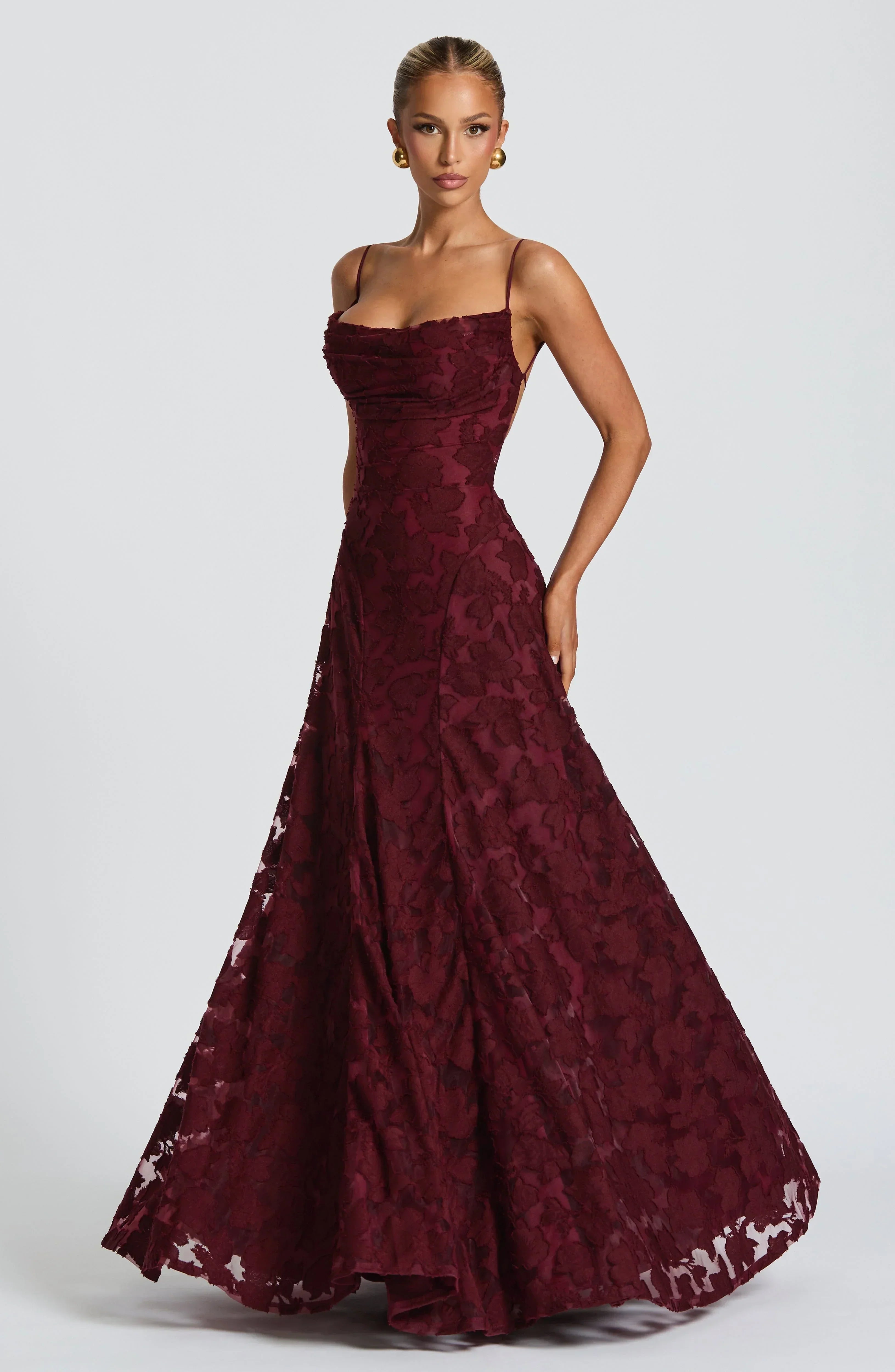 Women's Spaghetti Strap Maxi Dress Evening Formal