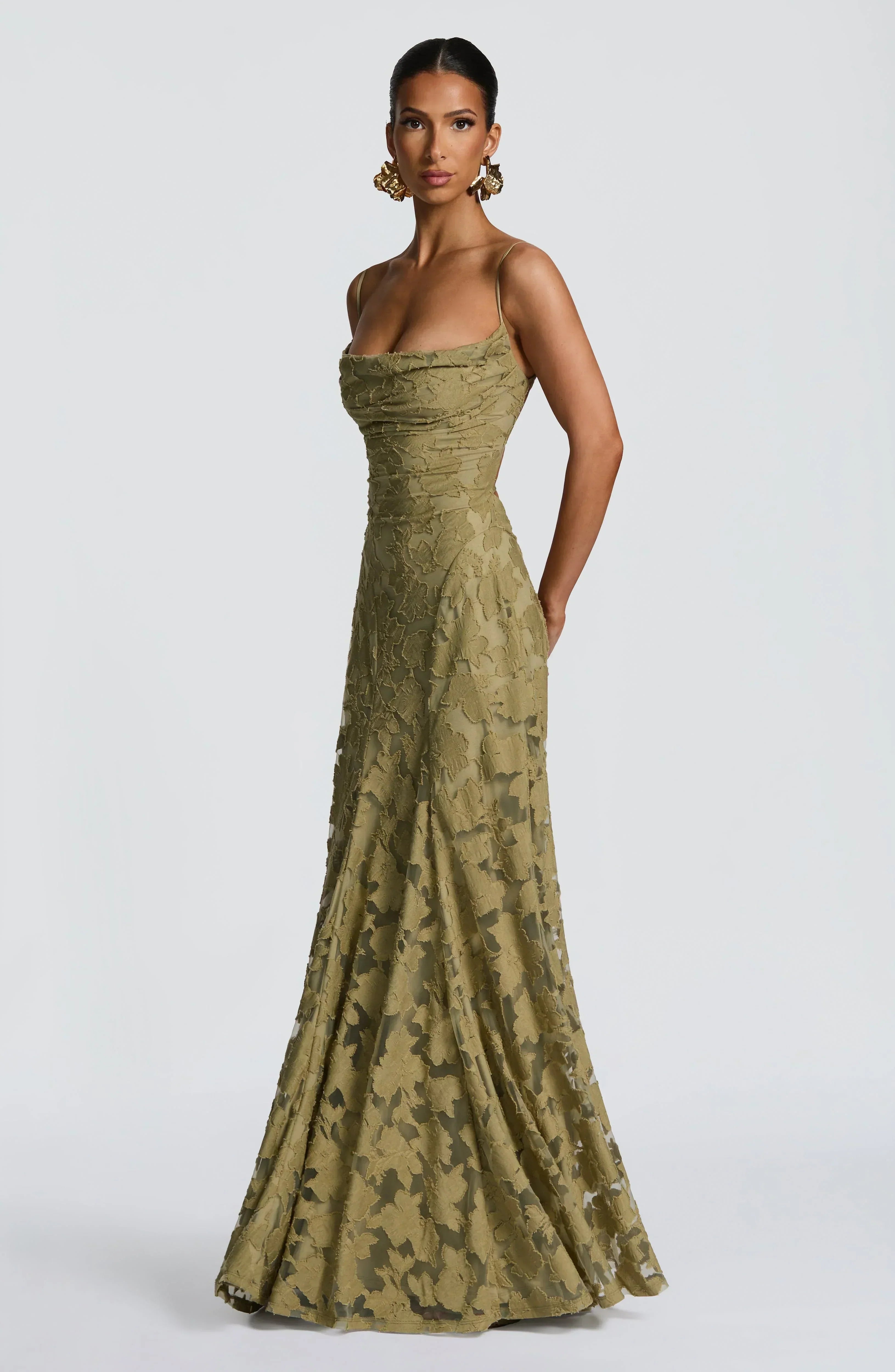 Women's Spaghetti Strap Maxi Dress Evening Formal