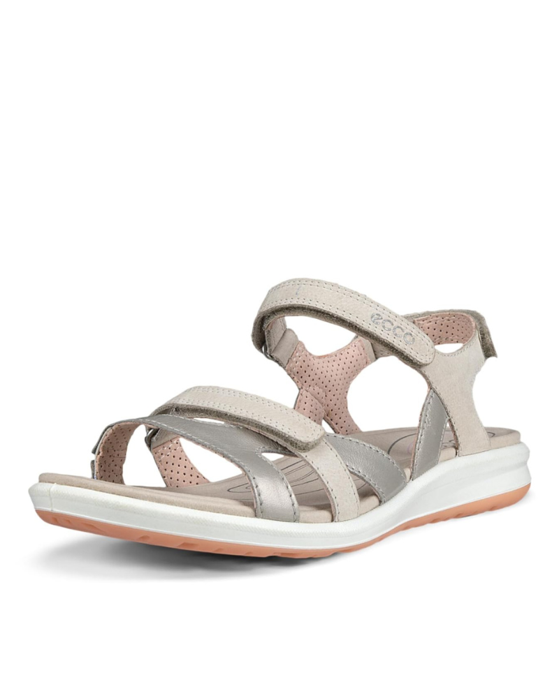 Women's Leather Strap Sandals with Velcro