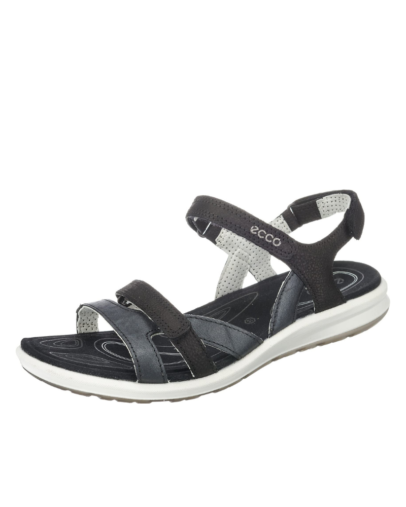 Women's Leather Strap Sandals with Velcro