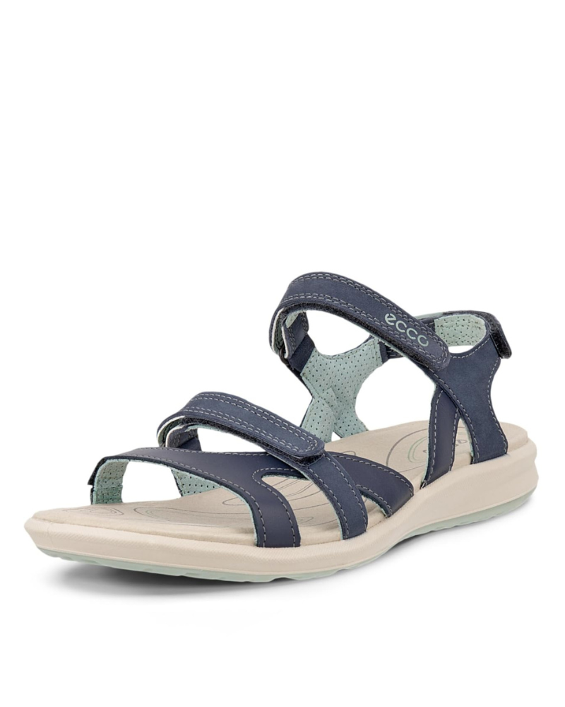Women's Leather Strap Sandals with Velcro