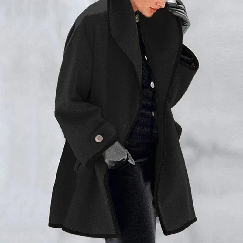 Women's Elegant Longline Winter Trench  Coat
